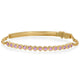 Pink Sapphire Bezel Set Moonlight Bracelet