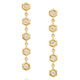 Diamond Honeycomb Dangle Earrings