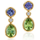 Tanzanite & Tourmaline Spectrum Earrings