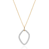 Yellow & White Gold Diamond Gallet Pendant