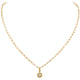 Diamond Pendant Paper Clip Chain