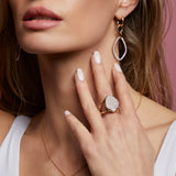 Yellow Sapphire & Diamond Reversible Gallet Ring