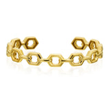 Gold Honeycomb Bangle