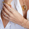 Gold Honeycomb Bangle