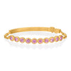 Large Pink Sapphire Moonlight Tennis Bracelet