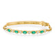Emerald and Diamond Tennis Bracelet