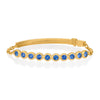 Large Blue Sapphire Moonlight Tennis Bracelet