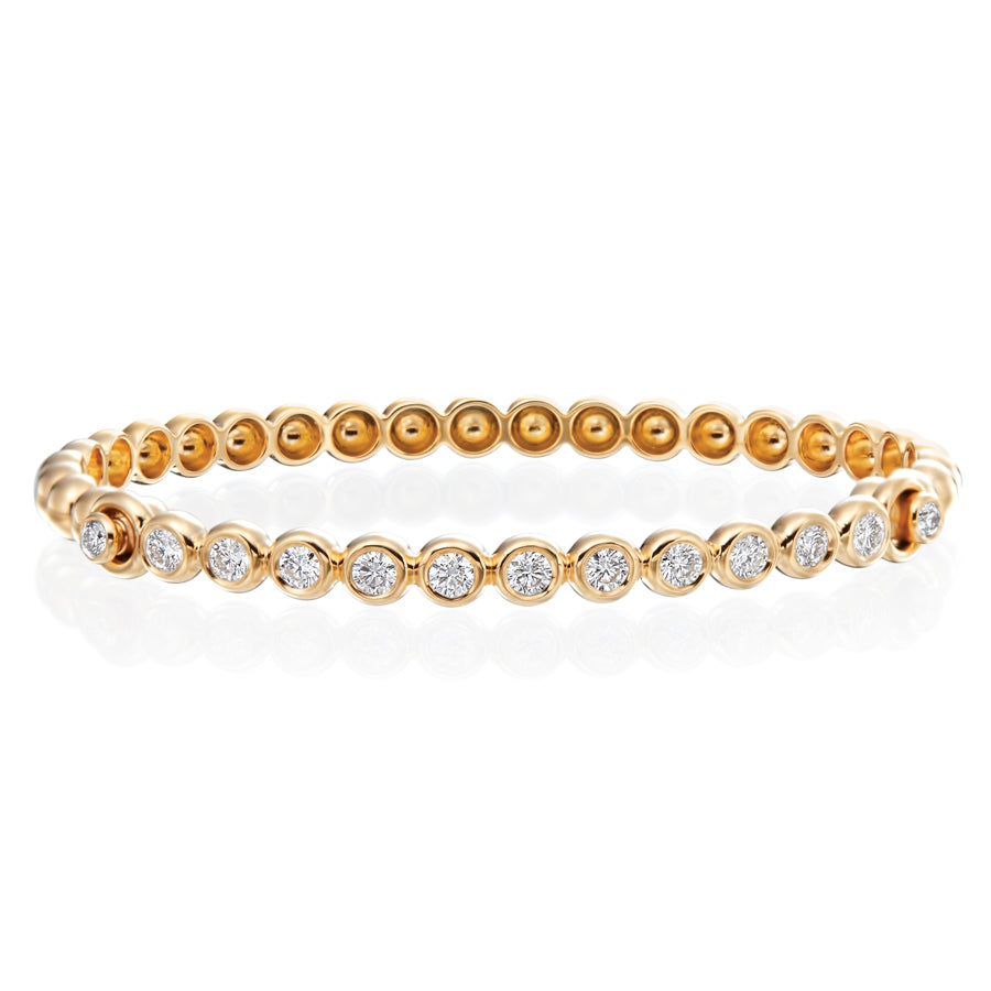 Diamond Nutmeg Beaded Bangle