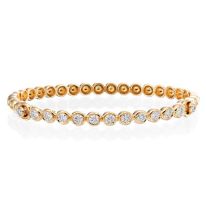 Diamond Nutmeg Beaded Bangle