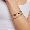 Diamond Nutmeg Beaded Bangle