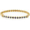 Blue Sapphire Beaded Bangle