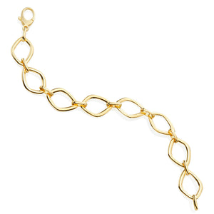 Yellow Gold Chain Gallet Bracelet