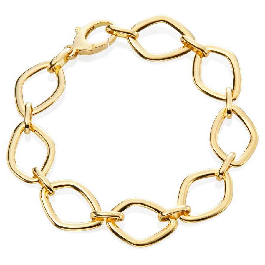 Yellow Gold Chain Gallet Bracelet