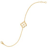 Gold & Diamond Lotus Fleur Bracelet