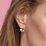 Diamond Moonlight Curve Earrings