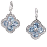 Aqua Fleur Earrings