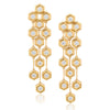 Diamond Honeycomb Chandelier Earrings