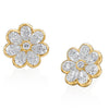 Pear Shape Diamond Fleur Studs