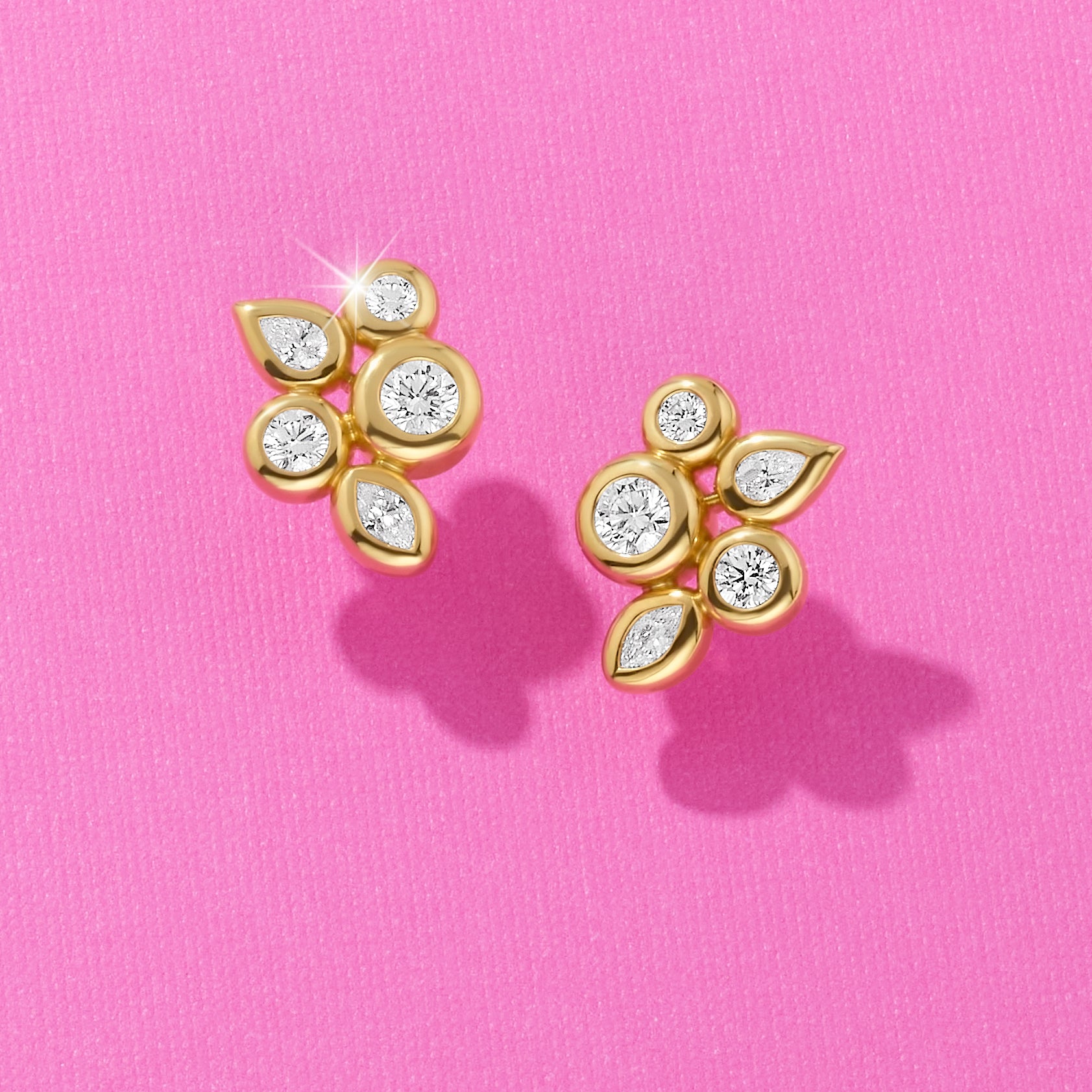 Multi Diamond Studs