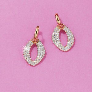 Yellow Gold & Diamond Gallet Earrings