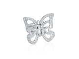 White Gold & Diamond Butterfly Hair Clip