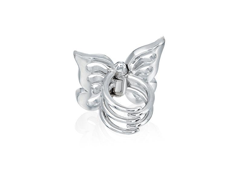 White Gold & Diamond Butterfly Hair Clip