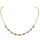 Pink Purple Sapphire & Diamond Necklace