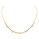 Bezel Set Multi Shape Diamond Moonlight Tennis Necklace