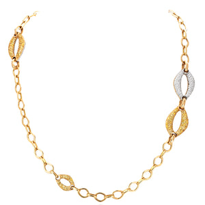 Diamond & Sapphire Convertible Gallet Necklace