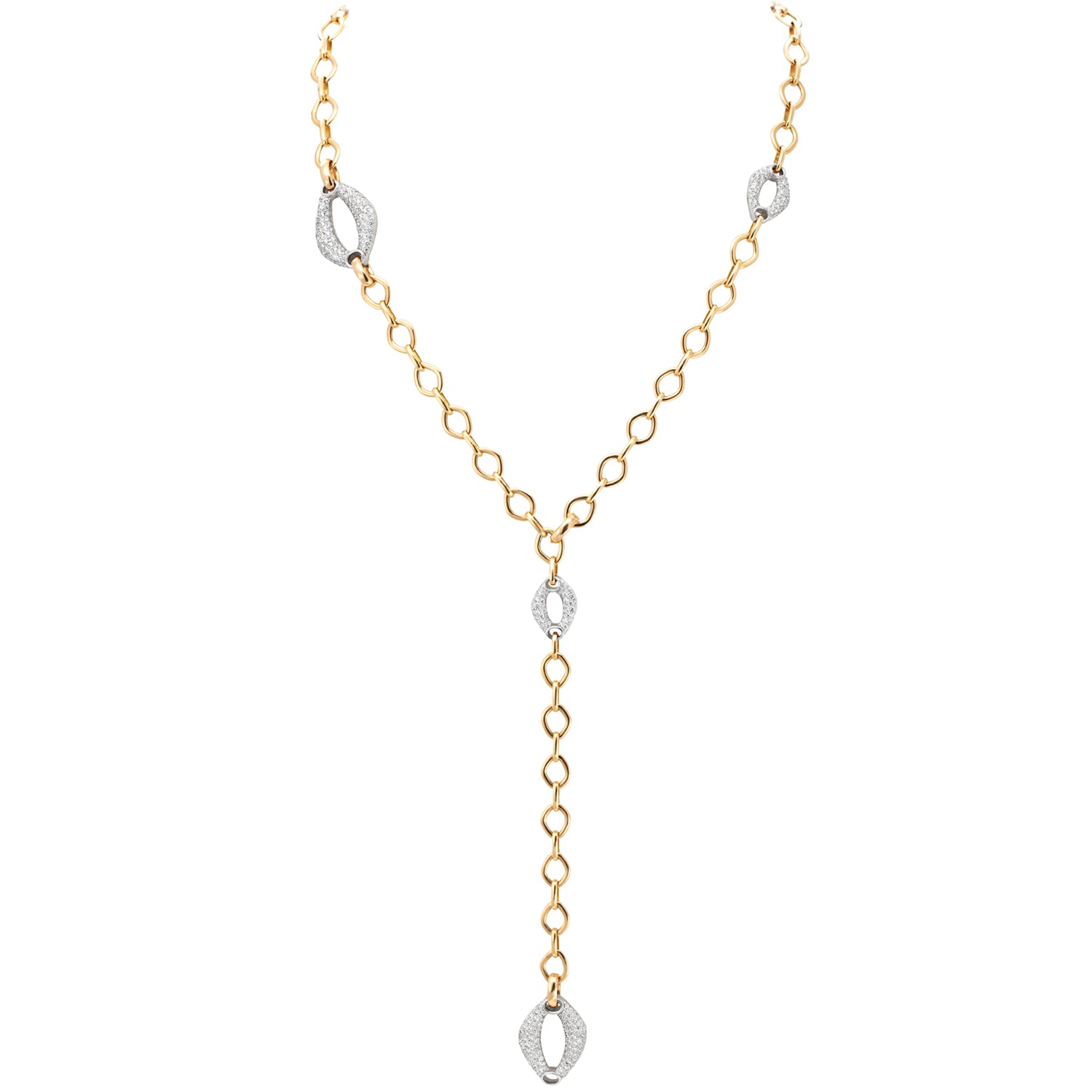 Diamond & Sapphire Convertible Gallet Necklace