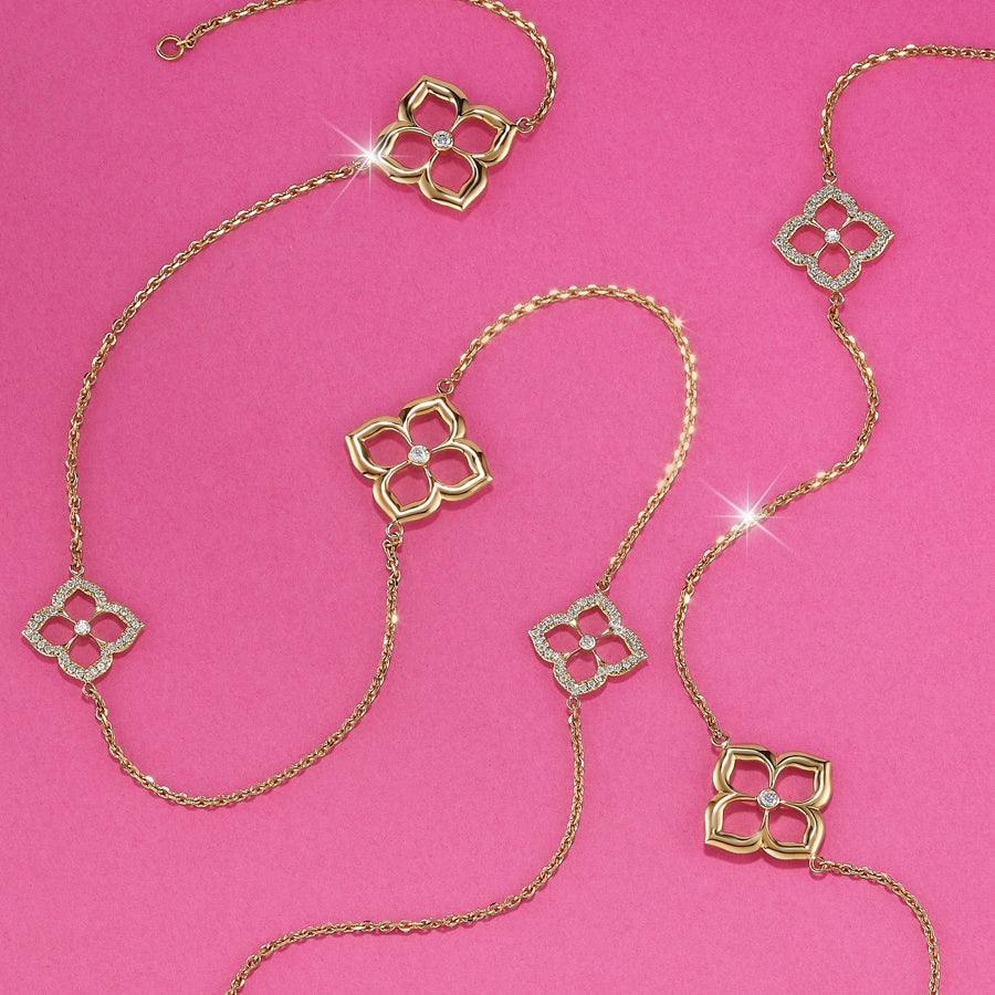 Lotus Fleur G Boutique Diamond Sautoir Necklace