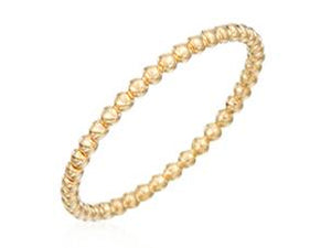 Yellow Gold Beaded Band