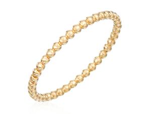 Yellow Gold Beaded Band