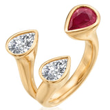 Diamond & Ruby One of a Kind Spectrum Ring