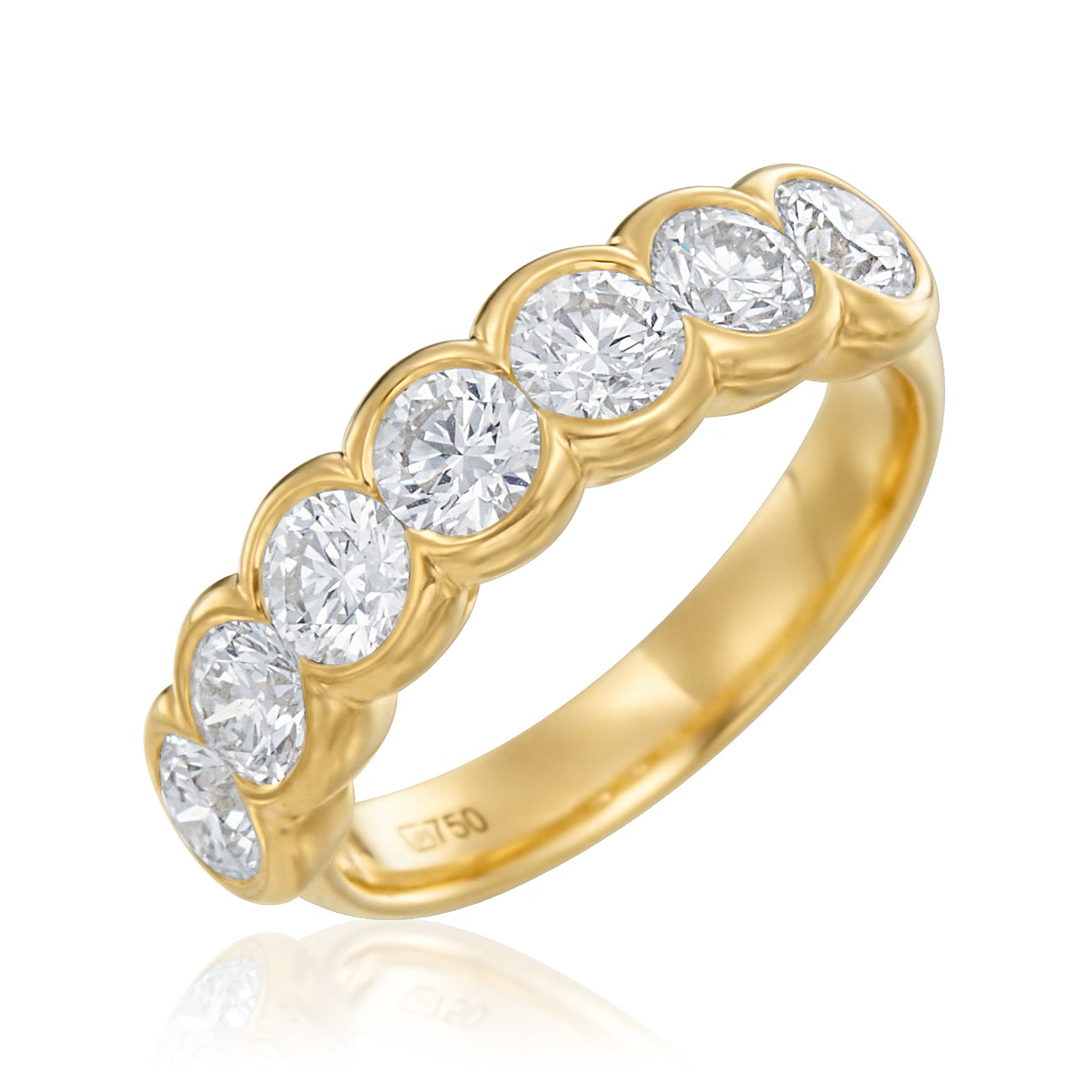 Diamond Bezel Moonlight Ring