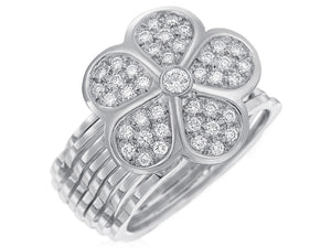 White Gold and Diamond Convertible Ring