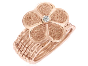 Pink Gold and Diamond Convertible Ring