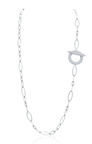 Diamond Anita G Toggle Chain Necklace