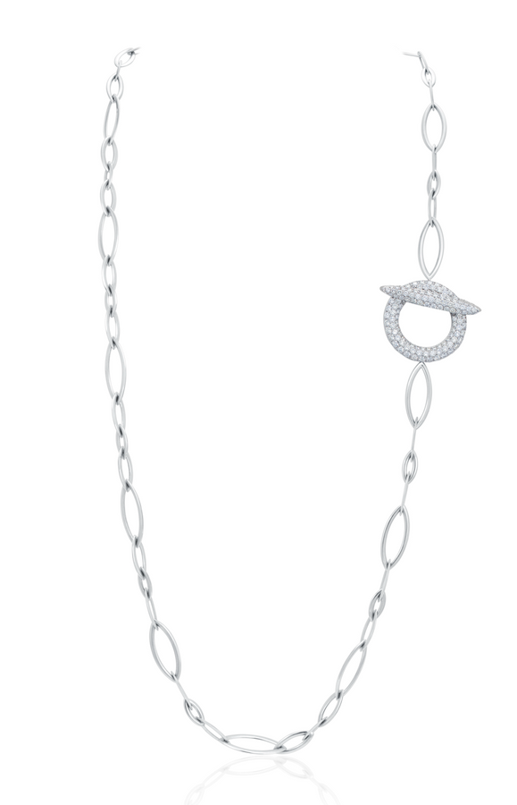 Diamond Anita G Toggle Chain Necklace