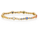 Rainbow Sapphire and Diamond Tennis Bracelet