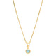 Aquamarine Bezel Pendant