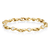 Diamond Bezel Gold Bracelet