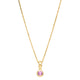 Pink Sapphire Bezel Pendant
