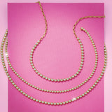 Bezel Set Diamond Moonlight Necklace