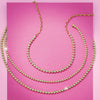 Bezel Set Diamond Moonlight Necklace